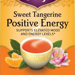 Yogi Tea, Black Tea Bags, Sweet Tangerine Positive Energy Tea, Supports Elevated Mood And Energy Levels, 16 Ct Tea Bags