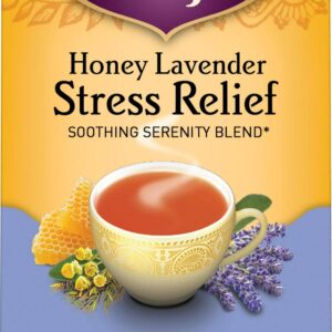 Yogi Tea, Herbal Tea Bags, Honey Lavender Stress Relief Tea, Soothing Serenity Blend, 16 Ct Tea Bags