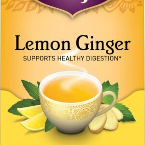 Yogi Tea, Herbal Tea Bags, Lemon Ginger Tea, Supports Healthy Digestion, 16 Ct Tea Bags