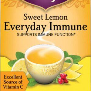 Yogi Tea, Herbal Tea Bags, Sweet Lemon Everyday Immune Tea, Supports Immune Function, 16 Ct Tea Bags