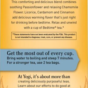 Yogi Tea, Herbal Tea Bags, Bedtime Tea, Supports A Good Nights Sleep, 16 Ct Tea Bags