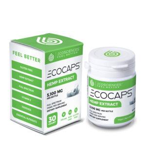 ECOCAPS 30ct Bottle – CBD – Vegan Capsule